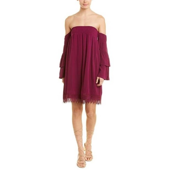 Jack by BB Dakota Enchante Shift Casual Dress NWT Off the Shoulder - Picture 1 of 8